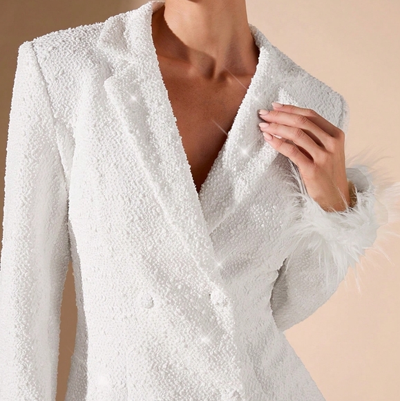 Women's Turn Down Collar Long Sleeve Button Fashionable Fitted Mature Style - Picture 2 of 5